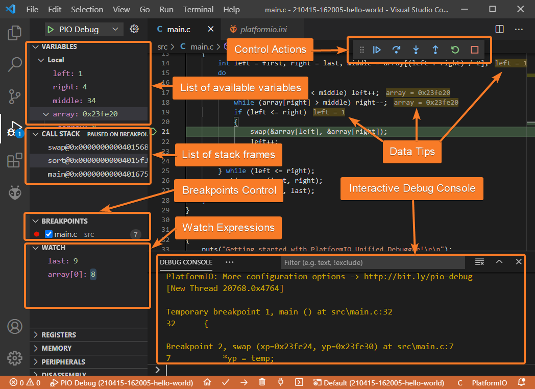 Peripheral register view on PIO debugger not updating - Debugging -  PlatformIO Community